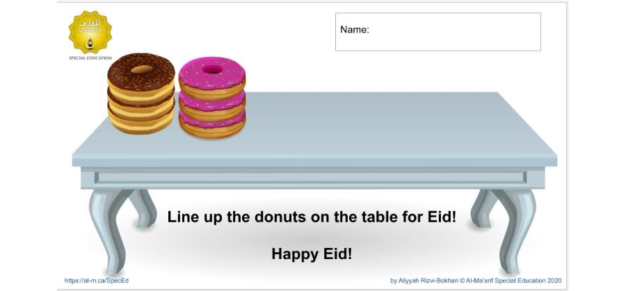 Drag n Drop Eid Donuts (Google Slides)